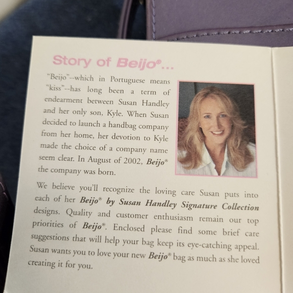 Beijo by Susan Handley Crossbody Bag Purse Purple Patent - Picture 10 of 15